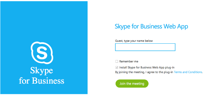 open skype for business in mac url